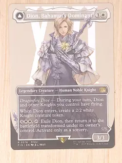 2025 Magic: The Gathering Final Fantasy #0376 DIon, Bahamut's Dominant/ Bahamut - Image 3