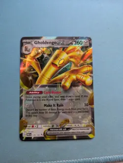 PokÃ©mon TCG Gholdengo EX 139/182 Paradox Rift Holo Double Rare Card - Image 1