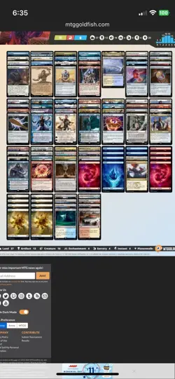 MTG Commodore Guff Commander Deck- Deck Box/Sleeves Included- See Disc - Image 3