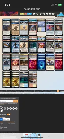 MTG Commodore Guff Commander Deck- Deck Box/Sleeves Included- See Disc - Image 6