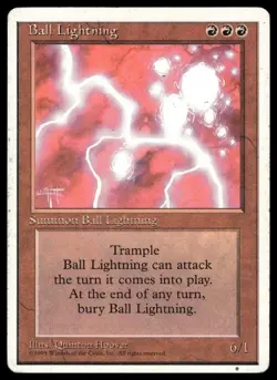 Ball Lightning #2 Fourth Edition MTG Magic the Gathering Moderately played - Image 1