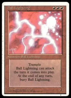 Ball Lightning #2 Fourth Edition MTG Magic the Gathering Moderately played - Image 3