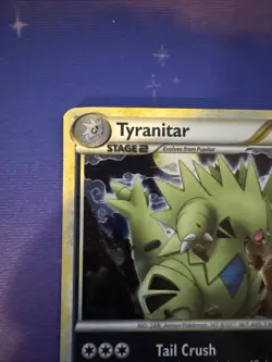 Tyranitar 26/95 Holo Rare Pokemon Card HGSS Unleashed LP - Image 6