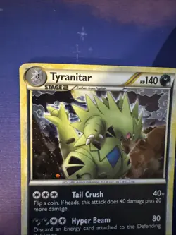 Tyranitar 26/95 Holo Rare Pokemon Card HGSS Unleashed LP - Image 7