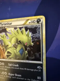 Tyranitar 26/95 Holo Rare Pokemon Card HGSS Unleashed LP - Image 8