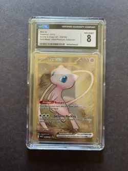 Mew EX 205/165 Metal Hyper Rare Gold Scarlet Violet 151 Pokemon Card TCG CGC 8 - Image 1