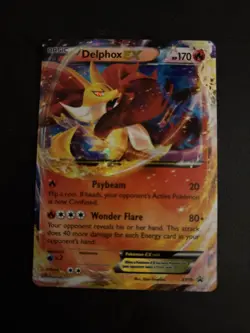 Pokemon Card Delphox EX XY19 Black Star Promo Rare  - Image 1