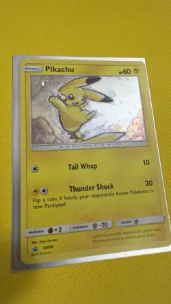 HD Swirl Pikachu Cosmos Holo SM98 Black Star Promo 2017 PokÃ©mon Card LOOK AT PIC - Image 3