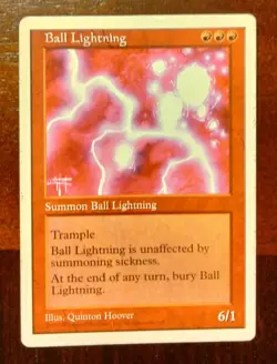 MAGIC THE GATHERING 5th EDITION BALL LIGHTNING NM - Image 3