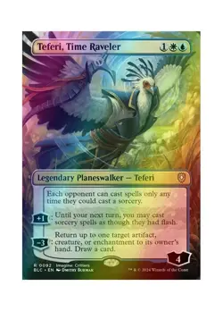 Magic the Gathering MTG BLC Teferi, Time Raveler 92 Foil Near Mint - Image 1