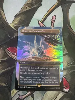 MTG: Bhujerba, Floating City (City Of Brass) Final Fantasy Borderless Foil PR0XY - Image 1