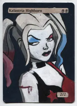 Kalastria Highborn ALTERED ART MTG Rare Magic Hand Painted SEE DESCRIPTION - Image 2