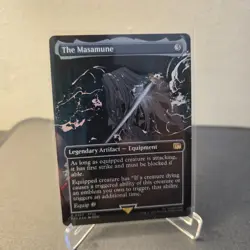 MTG The Masamune 353 Borderless Foil Rare Final Fantasy FIN - Image 1