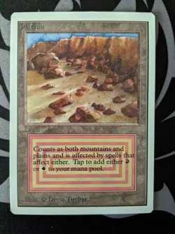 Plateau ~ Unlimited Edition [Slightly Played][Magic MTG] - Image 1