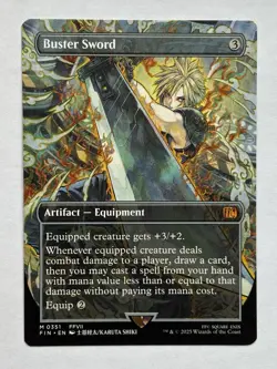 MTG Final Fantasy English Buster Sword Borderless 0351 Non-Foil - Image 1