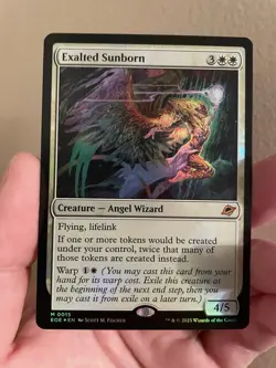 FOIL EXALTED SUNBORN mtg NM Edge of Eternities 1 Mythic 2025 Magic The Gathering - Image 1