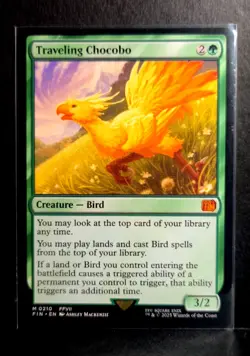 MTG - Traveling Chocobo - Final Fantasy M 0210  - NM Non Foil - Image 1