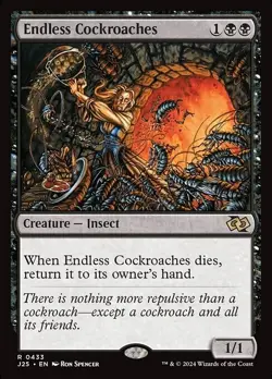 NM Endless Cockroaches, MTG, Foundations Jumpstart, Magic the Gathering, 433 - Image 1