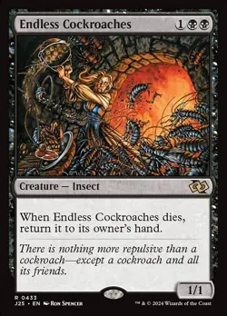 NM Endless Cockroaches, MTG, Foundations Jumpstart, Magic the Gathering, 433 - Image 2