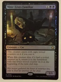 Nine-Lives Familiar Foil - Foundations MTG Magic the Gathering - Image 1