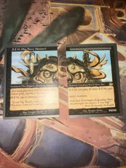 MTG Unglued B.F.M. Big Furry Monster Both Halves NM/LP Full Set Rare Funny Card - Image 1