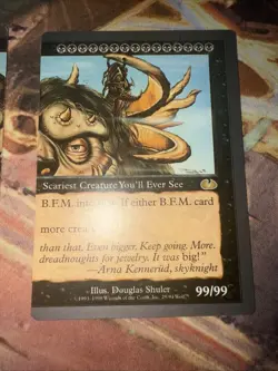 MTG Unglued B.F.M. Big Furry Monster Both Halves NM/LP Full Set Rare Funny Card - Image 3