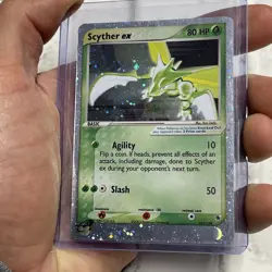PokÃ©mon Scyther Ex 102/109 Holo Ultra Rare Ruby & Sapphire Pokemon Vintage NM - Image 1