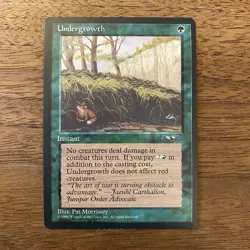 Undergrowth NM+ NEVER PLAYED MTG Alliances Magic 1996 VINTAGE FREE SHIPPING - Image 1