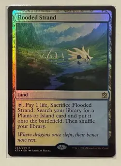 Flooded Strand Foil - Khans of Tarkir MTG Magic the Gathering - Image 3
