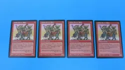 4x  GOBLIN SWINE-RIDER  PLAYSET  VISIONS  MTG MAGIC THE GATHERING  NM / UNPLAYED - Image 1