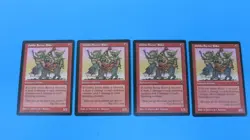 4x  GOBLIN SWINE-RIDER  PLAYSET  VISIONS  MTG MAGIC THE GATHERING  NM / UNPLAYED - Image 3