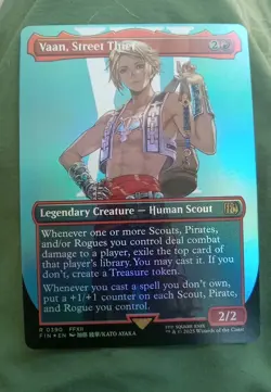 Vaan Street Thief card foil Final Fantasy rare magic the gathering Mint!! - Image 1