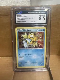 Magikarp Shiny CGC 8.5 NM Pokemon Black Star Cosmos Holo Target Promo XY143 - Image 1