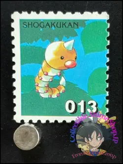 Weedle Pokemon Stamp Card Japanese Shogakukan Nintendo Game Anime TCG F - Image 1