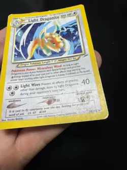Light Dragonite 14/105 Holo Rare Neo Destiny Pokemon Card HP - Image 10