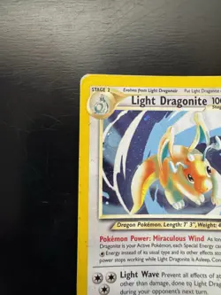 Light Dragonite 14/105 Holo Rare Neo Destiny Pokemon Card HP - Image 2