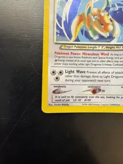 Light Dragonite 14/105 Holo Rare Neo Destiny Pokemon Card HP - Image 5