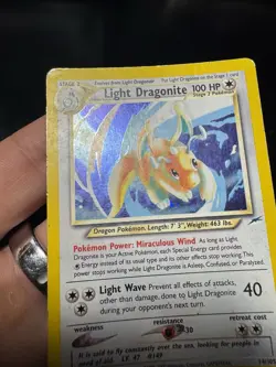 Light Dragonite 14/105 Holo Rare Neo Destiny Pokemon Card HP - Image 6