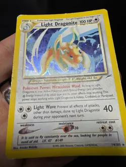 Light Dragonite 14/105 Holo Rare Neo Destiny Pokemon Card HP - Image 8