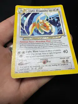 Light Dragonite 14/105 Holo Rare Neo Destiny Pokemon Card HP - Image 9