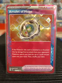 Pokemon TCG Amulet of Hope Trainer Card 162/191 Surging Sparks Ace Spec - Image 1