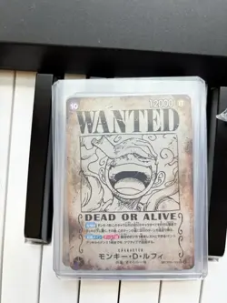 OP09 One Piece TCG Trading card Game Monkey D Luffy Gear 5 Wanted Poster Japan - Image 1