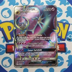 Lunala GX (Full Art) 141/149 SM Base Set Holo NM English Pokemon Card - Image 3