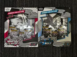POKEMON TCG 2x Binder Collection Black Bolt and White Flare In Hand - Image 2
