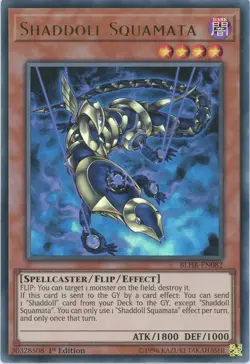 Yugioh Shaddoll Squamata BLHR-EN082 Ultra Rare 1st Edition NM - Image 1