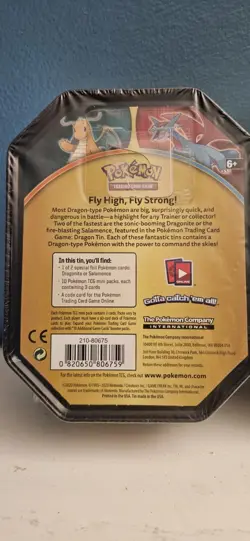 Pokemon TCG Salamence + Dragonite Tins 10 Mini Packs In Each Tin - Image 7