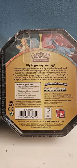Pokemon TCG Salamence + Dragonite Tins 10 Mini Packs In Each Tin - Image 8