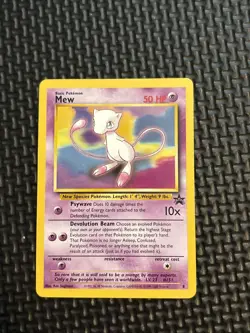 Pokemon Card - Mew #8 WoTC Black Star Promo - Crease - Image 1
