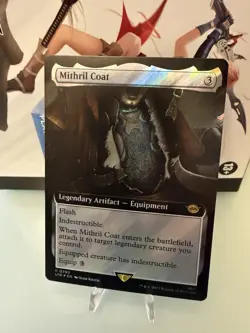 MTG Mithril Coat - SURGE FOIL - Borderless Extended Art LOTR (0790) NM/unplayed - Image 1