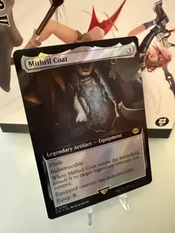 MTG Mithril Coat - SURGE FOIL - Borderless Extended Art LOTR (0790) NM/unplayed - Image 2